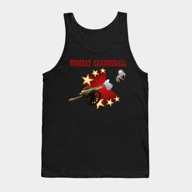 Wombat Cannonball Tank Top by Dizgraceland